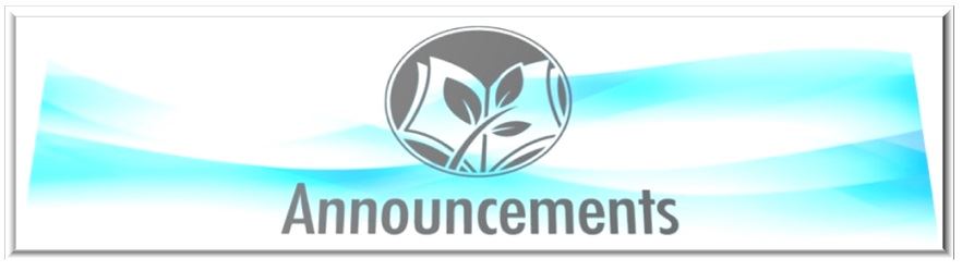Announcements Announcements